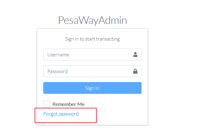 Forgot Password